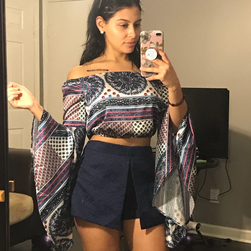Silk crop top